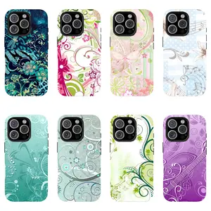 Soft Girl Butterfly Aesthetic Phone Case| Vintage Floral Music Notes Aesthetic Phone Cover for iPhone 17 16 15 14 13 12 11 Pro Max X XR XS & Galaxy S25 S24 S23 S22, Pastel Cottagecore Phone Cover - Musical Floral Tough Case, Waterproof