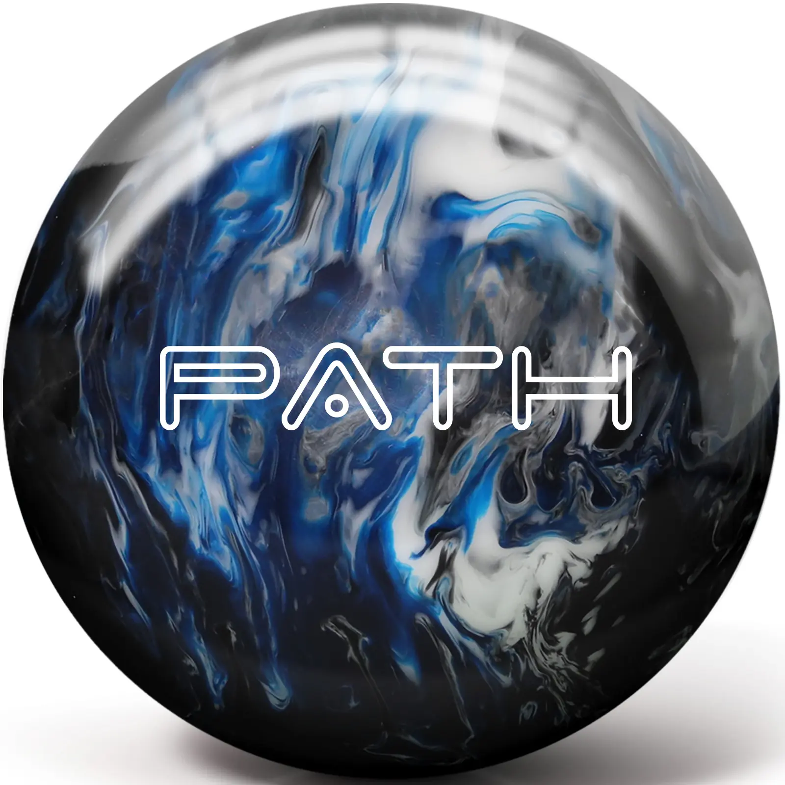 Pyramid Path Bowling Ball (Blue/Black/White) Pyramid Path Bowling Ball (Blue/Black/White)