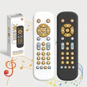 Realistic TV Remote Control Toy with 3-Language Buttons & Voice-Activated Features - Interactive Learning for Toddlers, Boys & Girls, Birthday & Christmas Giftchristmas Stocking Stuffers, Christmas Stocking Stuffers