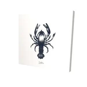 212 MAIN Blue Lobster High-Def Animal Print Wall Art, 24x24 in. Waterproof Nature-Inspired Home Decor Decoration for Bathroom