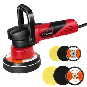 AVID POWER 5"/6" Dual Action Car Buffer Polisher with 6 Variable Speed, 4Pcs Polishing Pads for Car Detailing, Random Orbital Waxer Kit for Swirl Removal & Shine Restoration