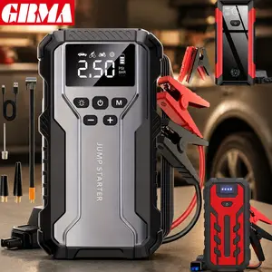 7-in-1 Multi-functional Emergency Jump Starter for Cars, Compact Portable Car Battery Booster, Includes LED Lights and Essential Rescue Tools for Gasoline and Diesel Engines