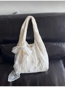 2026 New Ethnic Style Embroidery Elegant Casual Women's Tote Bag Large Capacity Shoulder Bag