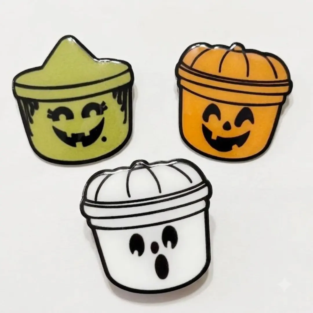 Boo Buckets Phone Grip Halloween Pumpkin Acrylic Kindle Grip Best Gift For Friends