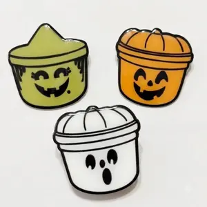Boo Buckets Phone Grip Halloween Pumpkin Acrylic Kindle Grip Best Gift For Friends