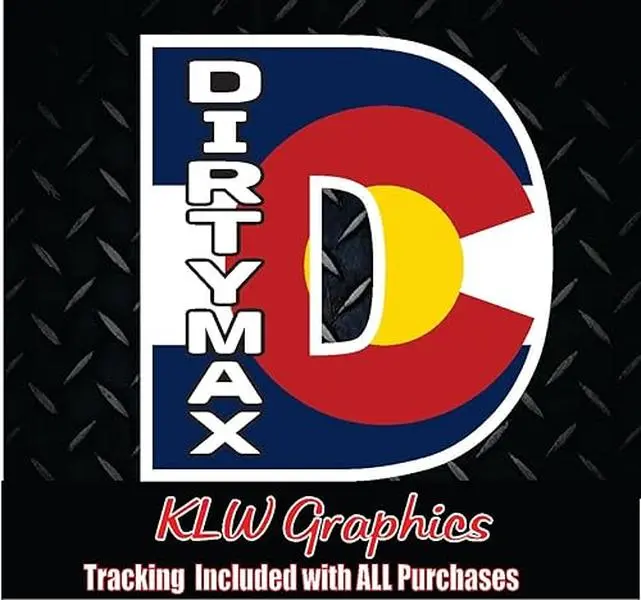 Dirtymax Duramax D Colorado Flag Print Full Color Decal Sticker Turbo Diesel Truck 6.6 3.0 Crew Cab