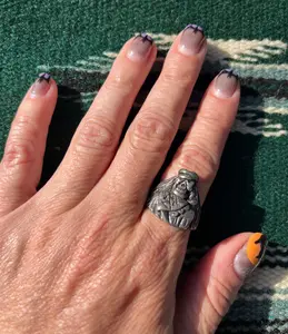 G & S 1987 Skull Head Ring -Size 7