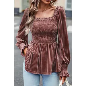 Ripped Velvet Top