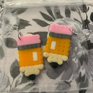 Handmade Pencil Earrings