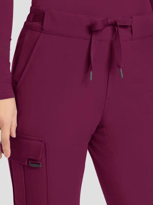 Healing Hands Quest Blair Women's 6-Pocket STRETCH Flare Leg Drawstring Cargo Scrub Pants