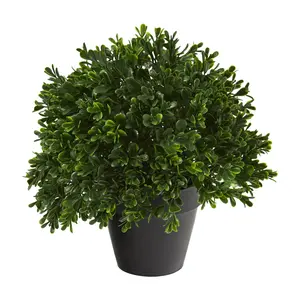 Nearly Natural 10" Boxwood Topiary Plant UV Resistant