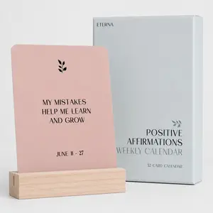 Positive Affirmation Cards Weekly Calendar