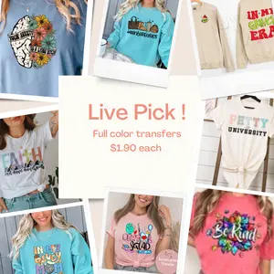 Full color screen print transfer