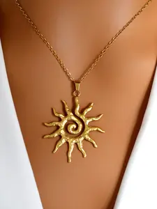 Women's Geometric Pendant Necklace, Minimalist Necklace, Stainless Steel Casual Fashion Jewelry for All Seasons, Perfect for Holidays and Daily Wear