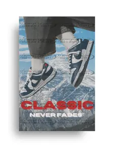 Classic Never Fades – Nike Valerian Blue Low Dunks Poster