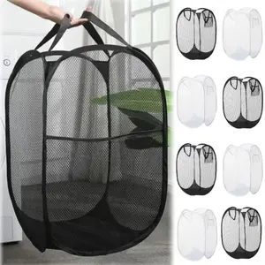 Foldable Skeleton Laundry Basket – Ventilated Large-Capacity Dirty Clothes Hamper, Portable Storage Organizer for Home