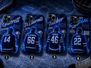 Personalized Hockey Phone Case for iPhone 11 12 13 14 15 16 17 Pro Max Plus, Graham Dean Laurent Logan Tucker Custom Name Number Jersey Case, Ice Hockey Player Phone Cover, Sports Fan Gift