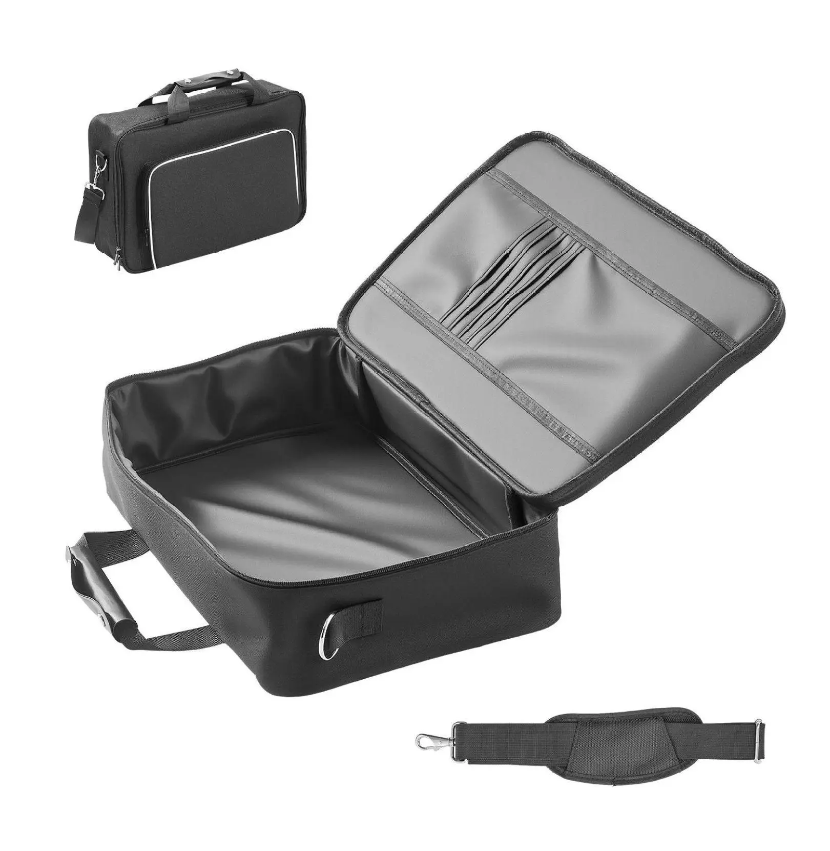 PS5 Carrying Case, Travel Bag for Playstation 5 & Slim - Waterproof Nylon, Padded Dividers, Spacious Design - Storage & Protection Default