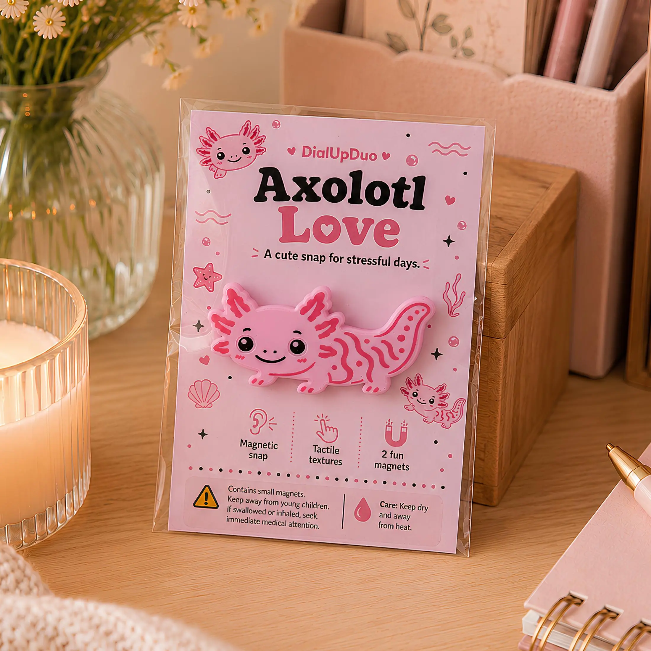 Axolotl Magnetic Fidget | Tactile Sensory Desk Gift
