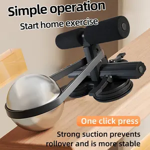 Deep Squat Machine, Three Suction Cups Abdominal Exercise Aid, Adjustable Waist Trainer, Home Gym Workout Tool for Arms, Abs, Thighs, Legs
