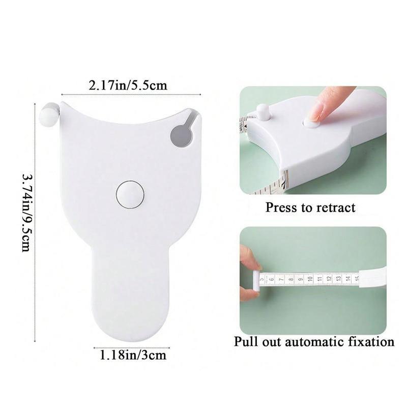 Accurate Tape Retractable Convenient Measure Tapeline Body Fitness Measuring Retractable Ruler Sewing Tailor 150cm/60in
