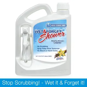 Weekly Shower Cleaner, Vanilla Scent, 64 fluid ounces high efficiency sprayer-