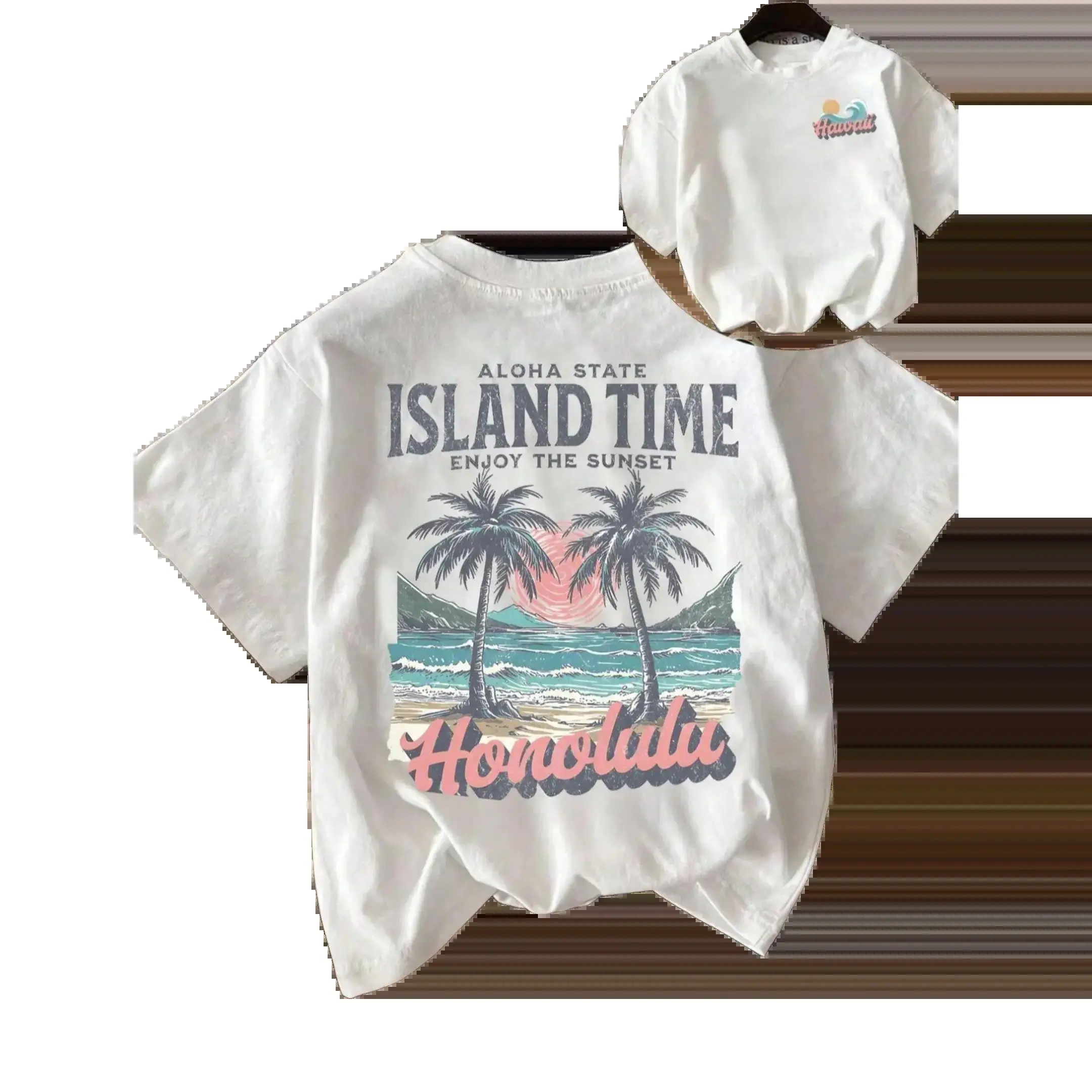 Vintage Tropical Coconut Tree Graphic Tee | Retro Beach Vibes Aesthetic T-Shirt | Heavyweight 100% Cotton Loose Fit Top | Trendy Summer Vacation Relaxed Fit Apparel | Soft Unique Coastal Gift | Chic Urban Streetwear | Daily Outfit