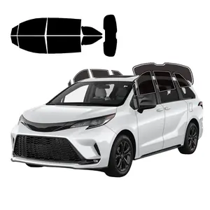 Precut Window Tint Film for Toyota Sienna 2021-2025 All Side+Rear Windshield Any VLT 2Ply Anti-Shatter, UV Block, Privacy Protection, No Trimming Needed,Heat & Glare Reduction