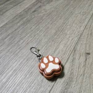 Pawsitively Adorable Fidget Keychain | Dog Paw Clicker
