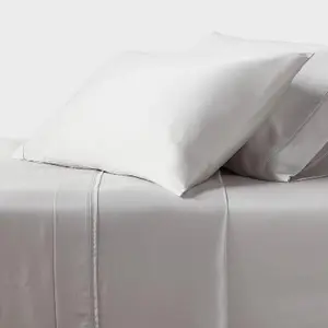 Queen 320 Thread Count Cool TENCEL Lyocell Sheet Set Light Gray - Threshold