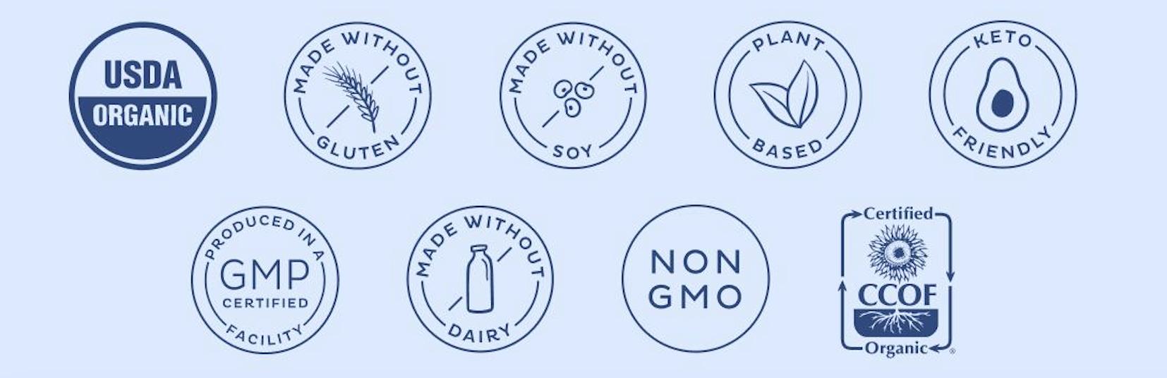 KOS,  Blue Spirulina Superfood Organic Powder - Powerful Antioxidant & Nutrient Boost, Vibrant Natural Color, Energy & Protein Source, USA Made, GMP & NSF Certified