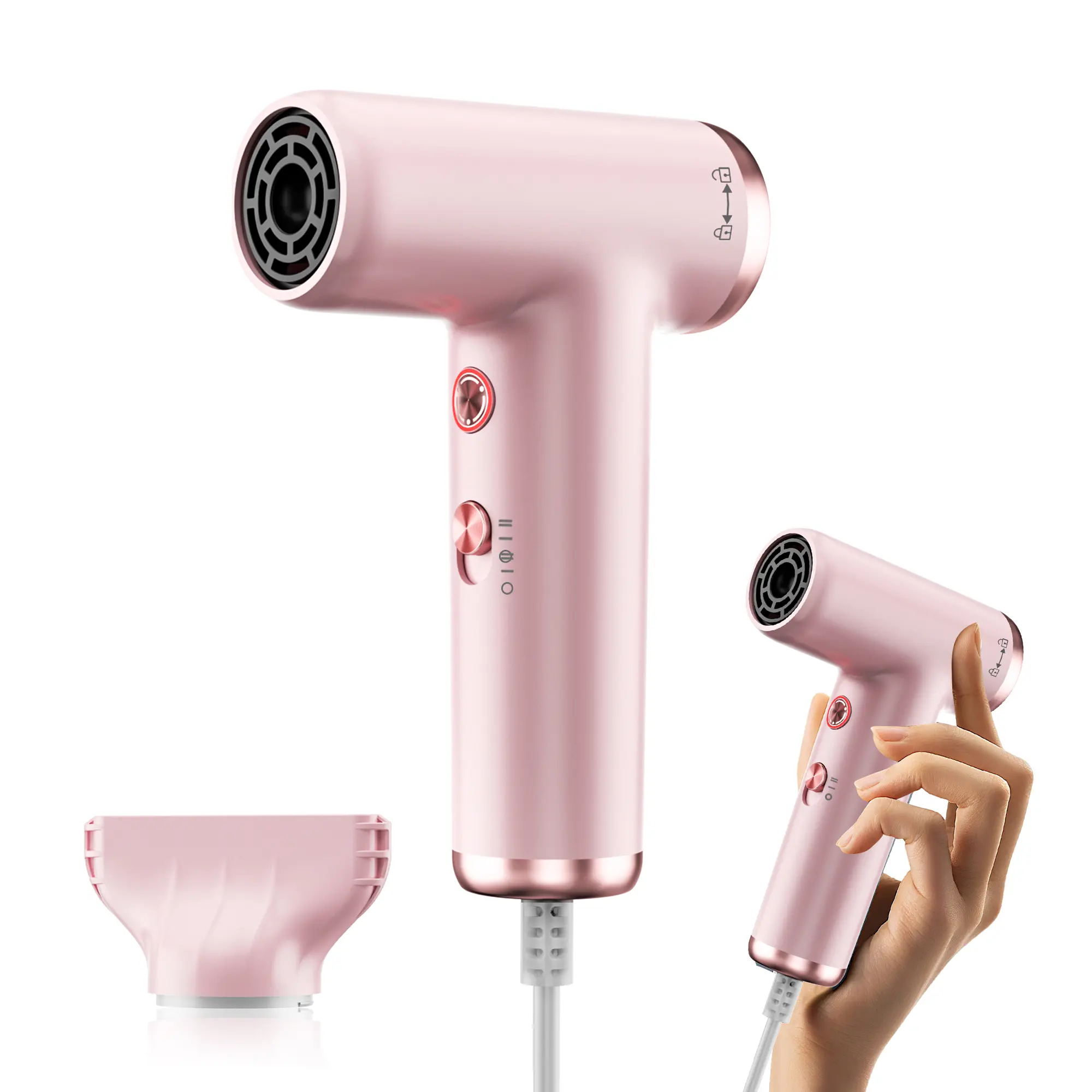ATOPSKINS SuperMini High-Speed Hair Dryer - 110000 RPM, Mini Portable Blow Dryer for Dormitory and Home Use