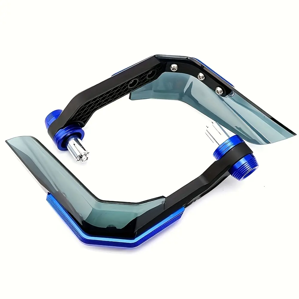 2pcs Universal Motorcycle Handlebar Handguards - Cow Horn Windshield Protectors, Fits Street/Off-Road Bikes, Enhances Riding Comfort