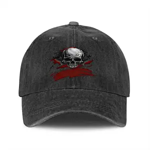 Gothic Skull Baseball Hat |   Distressed Washed Cap for Men & Women,Skull Dad Hat,Gothic Baseball Cap,Punk Hat,Edgy Dad Hat,Skull Cap,Distressed Baseball Cap,Vintage Washed HatGothic Fashion Hat,cowboy accessories