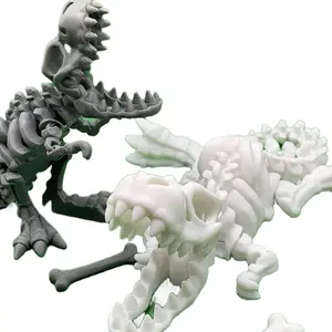 Articulated Skeleton T-Rex With Bone/Flexible Figure/Movable Joints/Multiple Colors/Bones/3d Printed