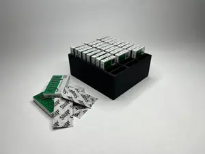 3D Printed Safety Razor Blade Organizer - 30 Slot Barber Storage