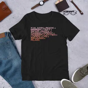 Bridge Four Members - Kaladin, Rock, Teft & Lopen... - Stormlight Archive Unisex tee