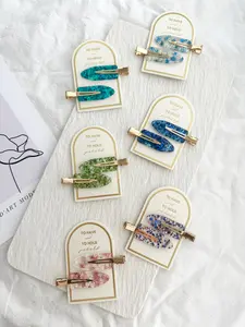 Crease Free Sparkly Hair Clips Fashion Accessories Trendy Casual (DEBBIE-SPARKLE)