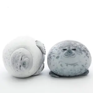 Chubby Seal Plush Toy for Dogs & Cats - Soft Stuffed Animal Pillow for Home, Pet-Friendly Playtime