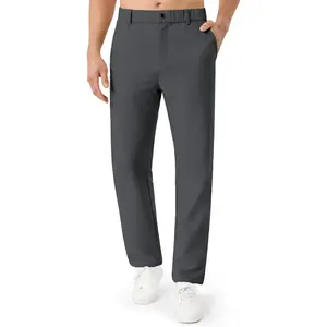 Mens Golf Pants Waterproof Stretch Work Pants 30"/32"/34" Quick Dry Lightweight Casual Comfy Trousers with Pockets