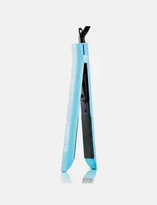 Royal Beauty Platinum Genius Hair Straightener - Smooth, 100% Ceramic Plates, Heating Element, Baby Blue