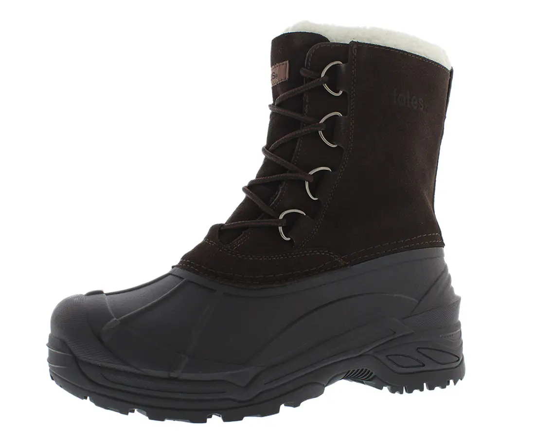Totes Men's Snowbank Solid High-Top Sneaker Boots, Outdoor All-Weather Winter Sports Footwear