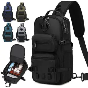Anti-theft Shoulder Bag, Waterproof Chest Bag For Men Women, With Password Lock, Lightweight Casual Sports Backpacks