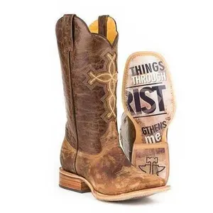 Men's Tin Haul Ichthys Aroundus Boots With 4:13 Sole Handcrafted Brown