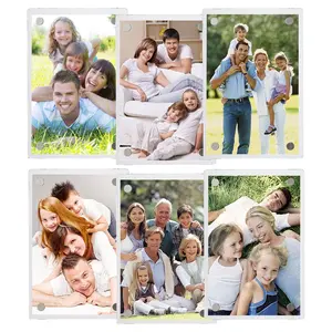 High Transparency Rectangular Acrylic Photo Frame, Family Portrait Frame, Home Decor, Non-Toxic, Ca Prop 65 Compliant