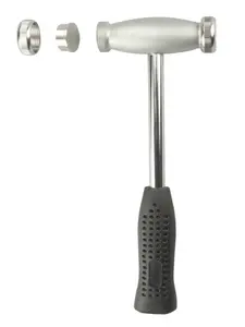 6 in 1 Jewelers Hammer with Metal Handle & 6 Interchangeable Heads