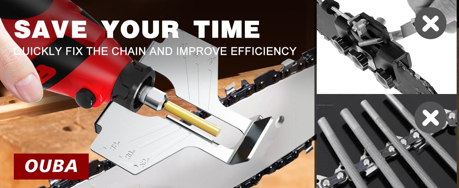 OUBA Cordless Rotary Tool Kit 12V Strong Magnetic Motor 5 Speed 18000 RPM 54 Accessories for Sanding Polishing Chainsaw Sharpener Carving Cutting DIY Crafts Drill Bits, for 3D printer