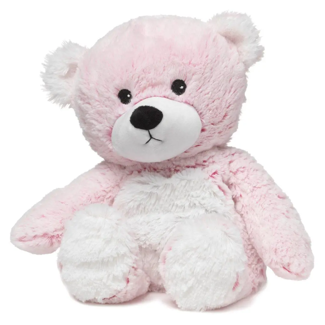 PINK MARSHMALLOW BEAR - Warmies Cozy Plush Heatable Lavender Scented Stuffed Animal