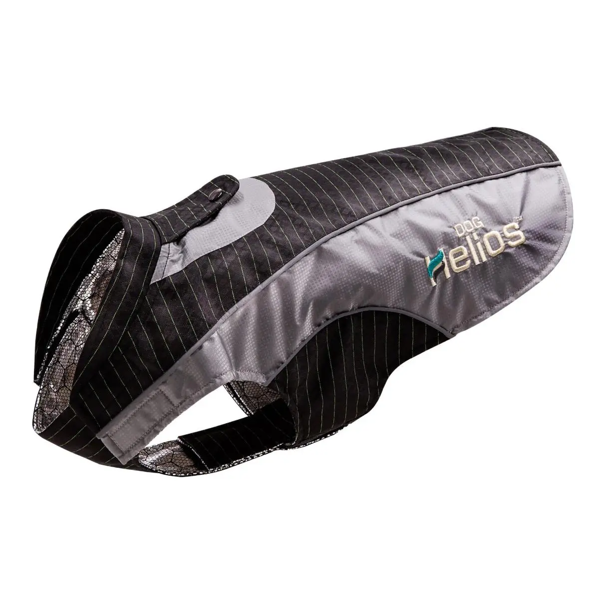 212 MAIN Reflecta-Bolt Reflective Safety Dog Coat Jacket with Durable Reflective Harness, Black & Grey, Extra Large, Cold-Repellent Waterproof Fabric