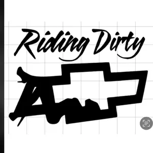 Ridin Dirty Chevy Car Decal